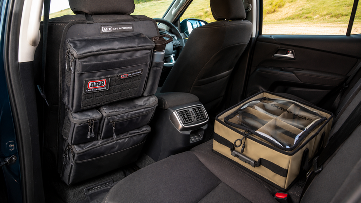 Vehicle storage and organisation systems for touring, work and recovery gear