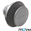 Ramair PRORAM Pleated Cone Air Filter (Alloy Neck) - 70mm External | PR-CC-193-VS-70-BK
