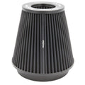 Ramair PRORAM Pleated Cone Air Filter (Alloy Neck) - 80mm External | PR-CC-195-VS-80-BK