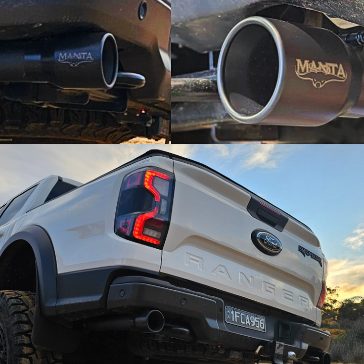 Manta Next Gen Ford Ranger Raptor 3.0L V6 (2022–2025) Twin 3" Stainless Steel Performance Exhaust System – Premium Exhaust Upgrade