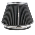 Ramair PRORAM Pleated Cone Air Filter (Alloy Neck) - 76mm External | PR-CC-194-VS-76-BK
