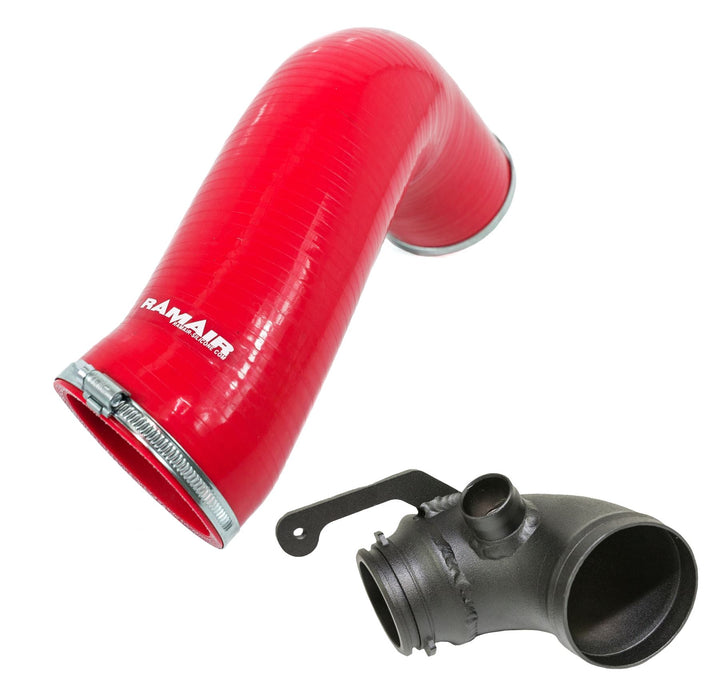 Ramair Silicone Intake Pipe - VW Golf MK7 GTI/R & Audi S3 MQB 2.0 TSI (with Turbo Elbow) | RIP-007-RD-TI