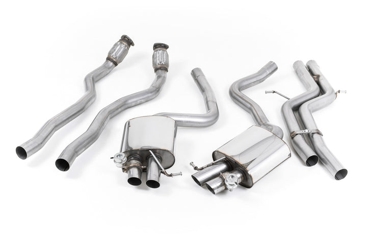 Audi RS5 B8 Coupe - Non-Resonated (Louder) Cat-Back Exhaust System (U.S Spec) - Uses OE Trims