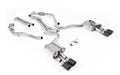 Audi S5 B9 Sport Diff models with Brace Bars - Non-Resonated Cat-Back (Louder) with Quad Carbon Trims