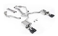 Audi S5 B9 Sport Diff models with Brace Bars - Non-Resonated Cat-Back (Louder) with Quad Cerakote Black Ovals Trims