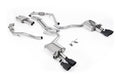 Audi S5 B9 Sport Diff models with Brace Bars (RHD) - Resonated Cat-Back with Quad Cerakote Black Trims