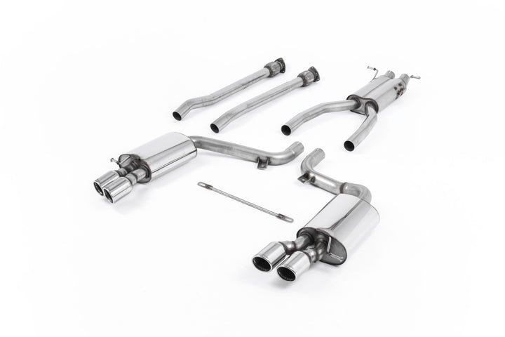 Audi S6 V10 C6 - Road+ Part-Resonated Cat-Back Exhaust System with Polished Trims