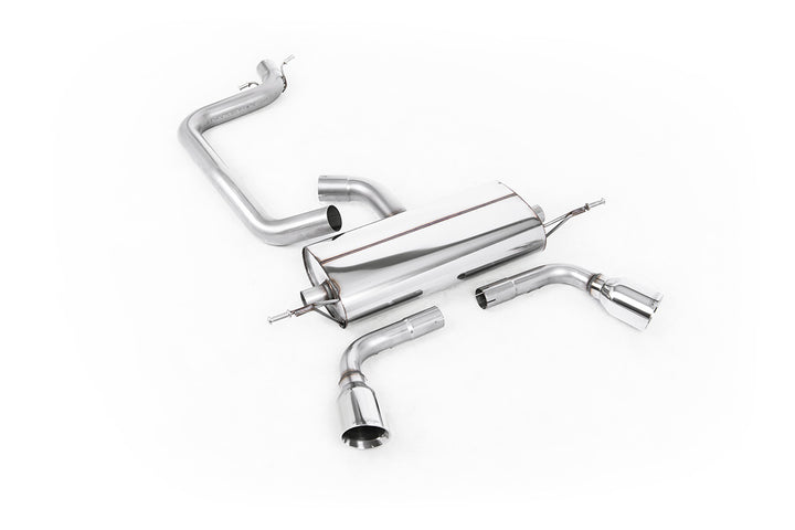Audi TT MK2 2.0 2WD - Cat-Back Exhaust System with Dual GT100 Trims (For 3.2 V6 Valance)