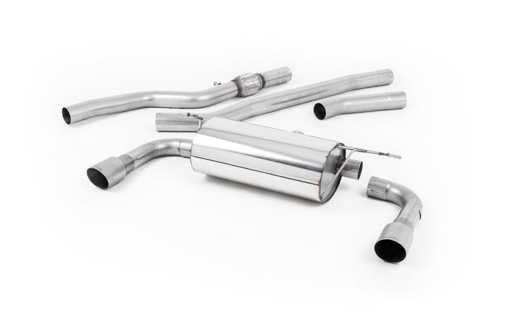 BMW 4 Series F32 428i Auto - Non-Resonated (Quieter) Cat-Back Exhaust System with Titanium Trims (For 435i M Sport Valance)