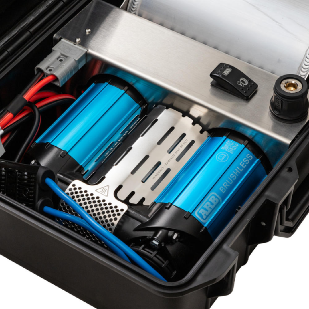 ARB Brushless Twin Portable Air Compressor 12V – High-Output Off-Road Recovery Air System