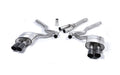 Ford Mustang 2.3 (S550 Fastback) - Non-Resonated (Louder) Cat-Back Exhaust System with GT-90 Cerakote Black Trims (For Roush Valance)