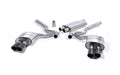 Ford Mustang 2.3 (S550 Fastback) - Resonated (Quieter) Cat-Back Exhaust System with GT-90 Cerakote Black Trims (For Roush Valance)