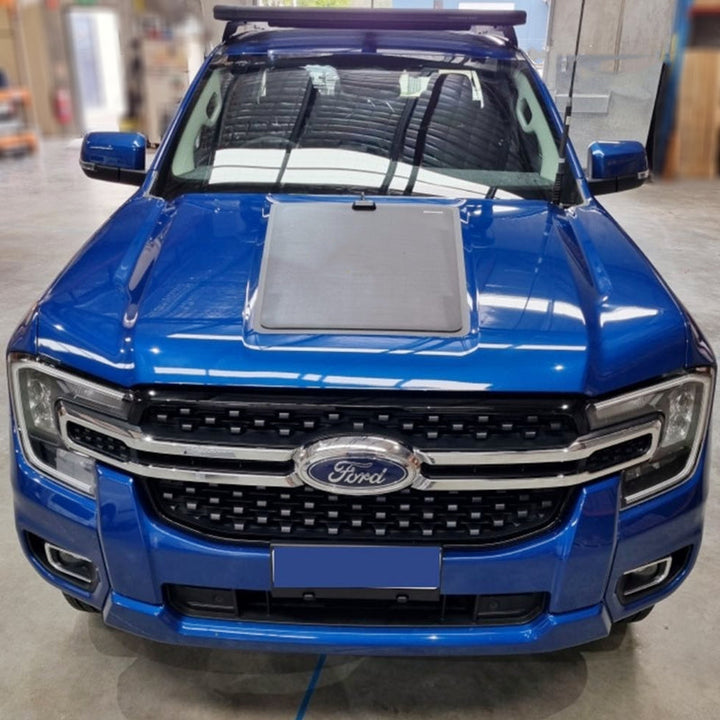 LensunSolar Ford Ranger & Raptor (2022-Present) 75W Hood/Bonnnet Solar Panel - Vehicle-Specific Flexible Solar Charging