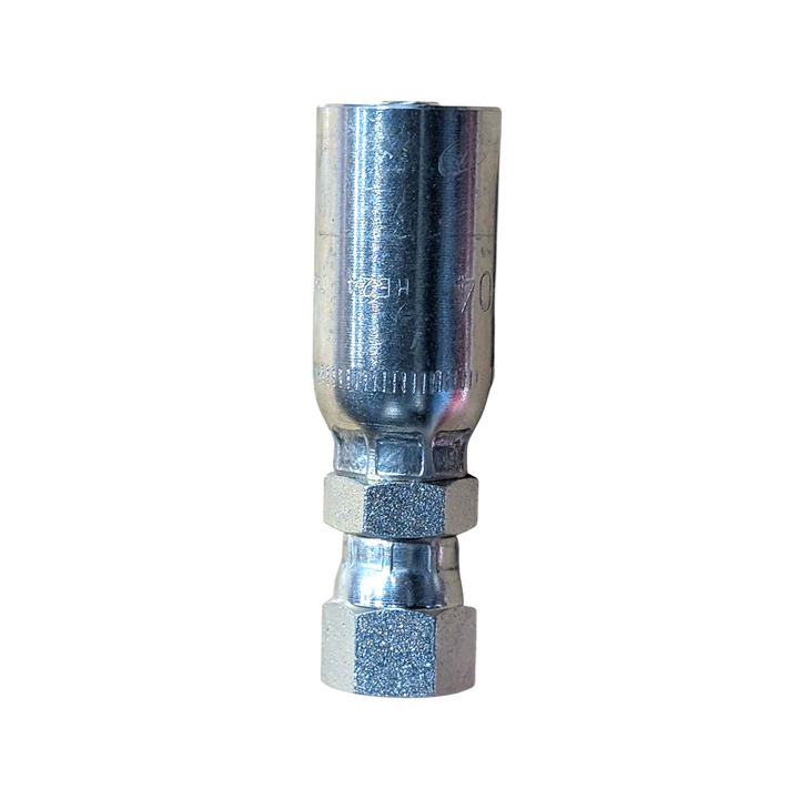 APEX Design USA TSR Hose Fitting (Steering Box Side) - JIC 37, -4 Female Swivel to 1/4 in Hose Crimp