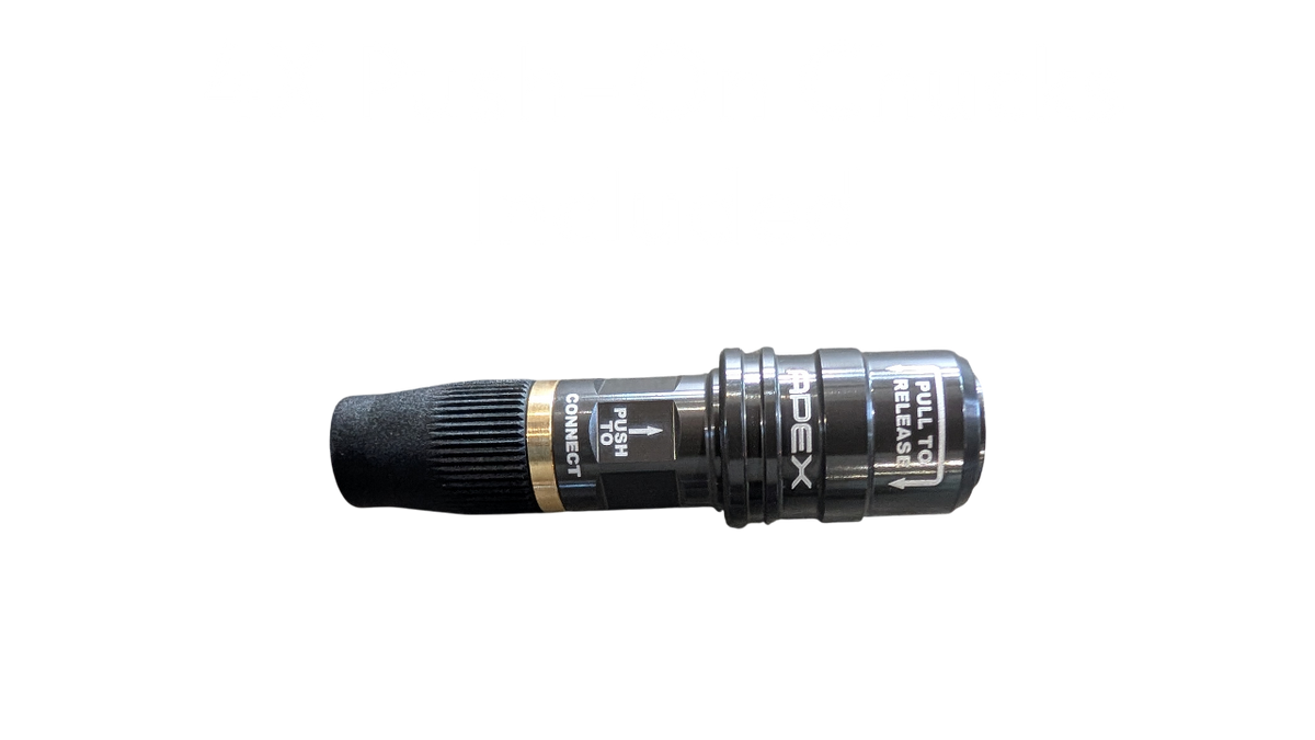 APEX 4-tyre kit components and quarter inch NPT compressor adapter