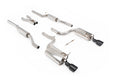 Audi A4 V6/S4 V8 B6 - Resonated (Quieter) Cat-Back Exhaust System with GT-100 Cerakote Black Trims