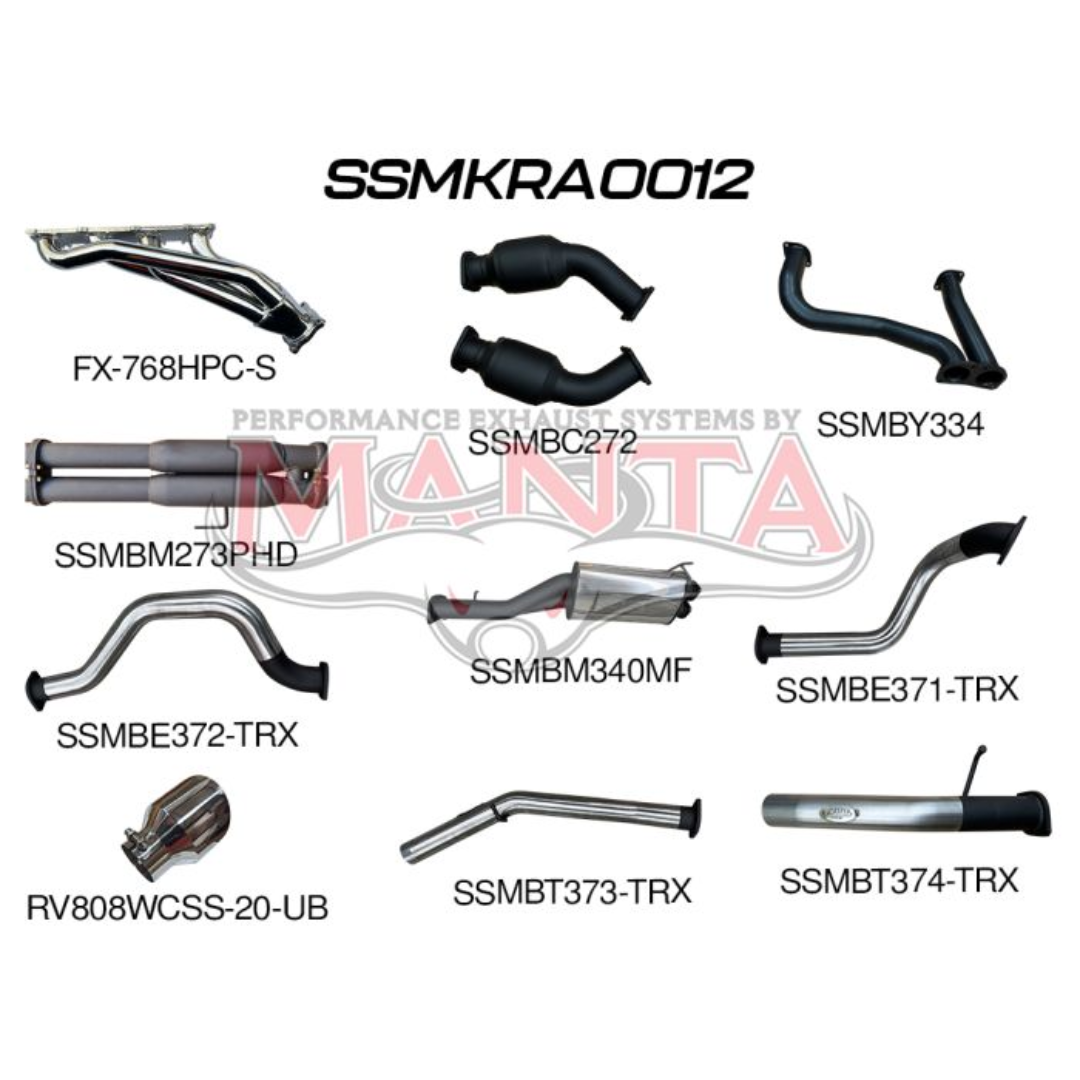 Manta Performance Exhaust - DT TRX 1500 6.2L Supercharged Hemi V8 Petrol 2020+