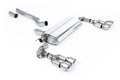 BMW F40 M135i - Maxton x Milltek - OPF/GPF Back Exhaust System with Quad GT-100 Brushed Titanium Trims - Fits Maxton Diffuser Only