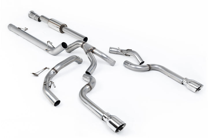 Ford F150 5.0 V8 Supercrew - Race Part-Resonated (Louder) Cat-back with Dual Polished Tips