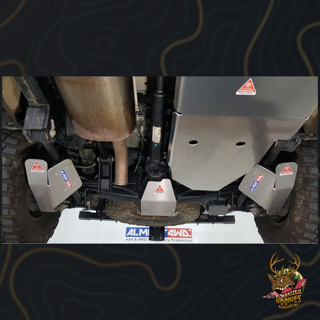 ALMONT4WD Ford Ranger Raptor Rear Shock Absorber Skid Plate - Rear Suspension Protection