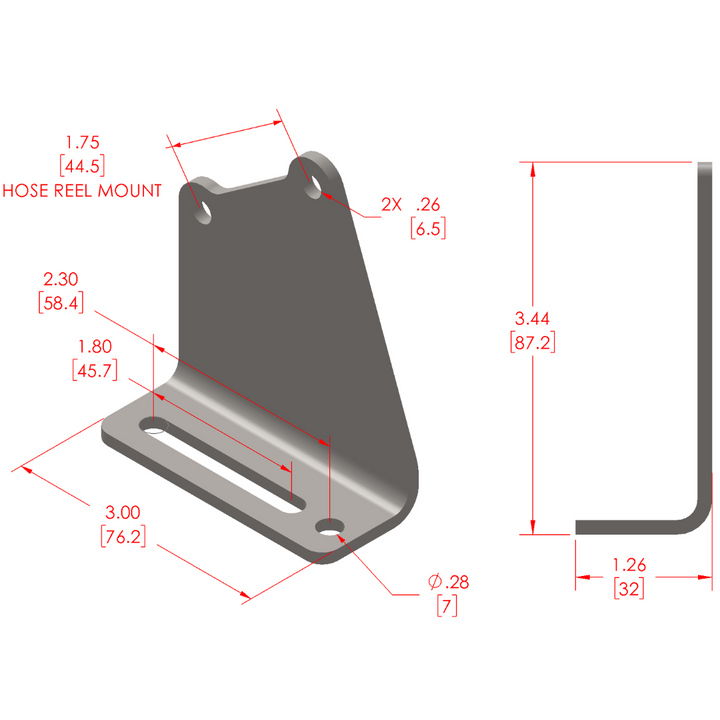 APEX DESIGN USA Compact Reel System (CRS) Universal Mounting Bracket - Compressor Accessory Mount