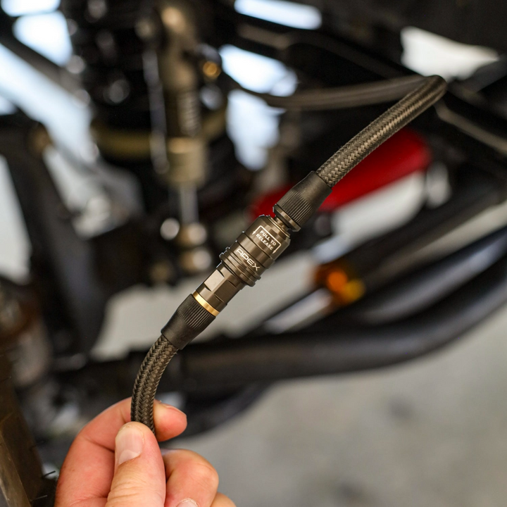 APEX DESIGN USA Compact Quick Coupler to APEX Nylon Braided Hose - High Flow Push-On Chuck Adapter