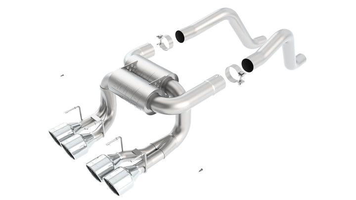 Borla 2006-2013 Chevrolet Corvette Z06 Axle-Back Exhaust System — ATAK — Polished stainless steel