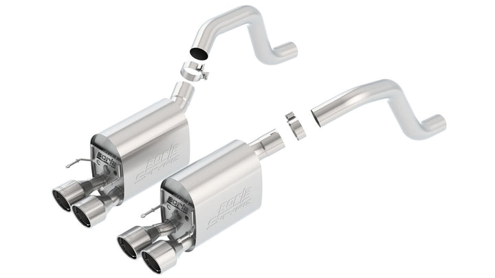 Borla 2006-2013 Chevrolet Corvette Z06 Axle-Back Exhaust System II — S-Type — Polished stainless steel