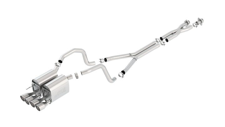 Borla 2005-2008 Chevrolet Corvette Base Cat-Back Exhaust System II — S-Type — Polished stainless steel