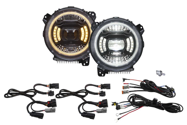 Diode Dynamics Elite LED Headlights for 2018-2026 Jeep JL Wrangler