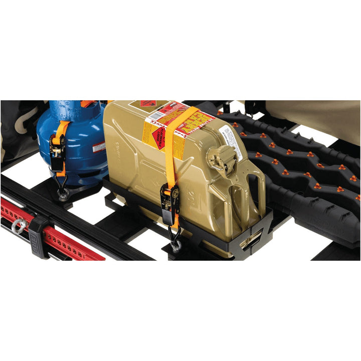 ARB BASE Rack Jerry Can Mount Double Vertical with Strap & Eyes