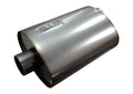 Kooks 2-1/2" Oval Center/Offset Muffler 12" Long Body. Stainless Steel.