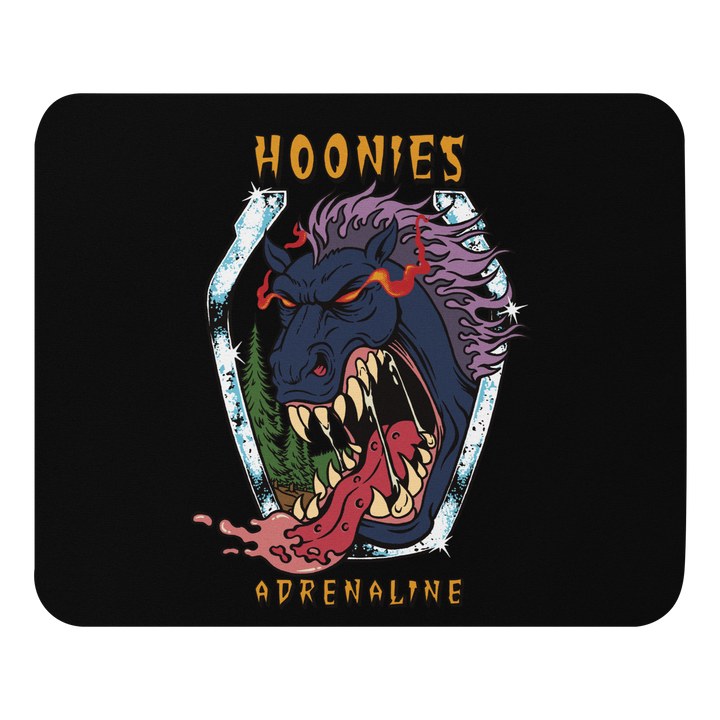 Hoonies Adrenaline Pony Boy Mouse Pad - Automotive-Inspired Desk Accessory