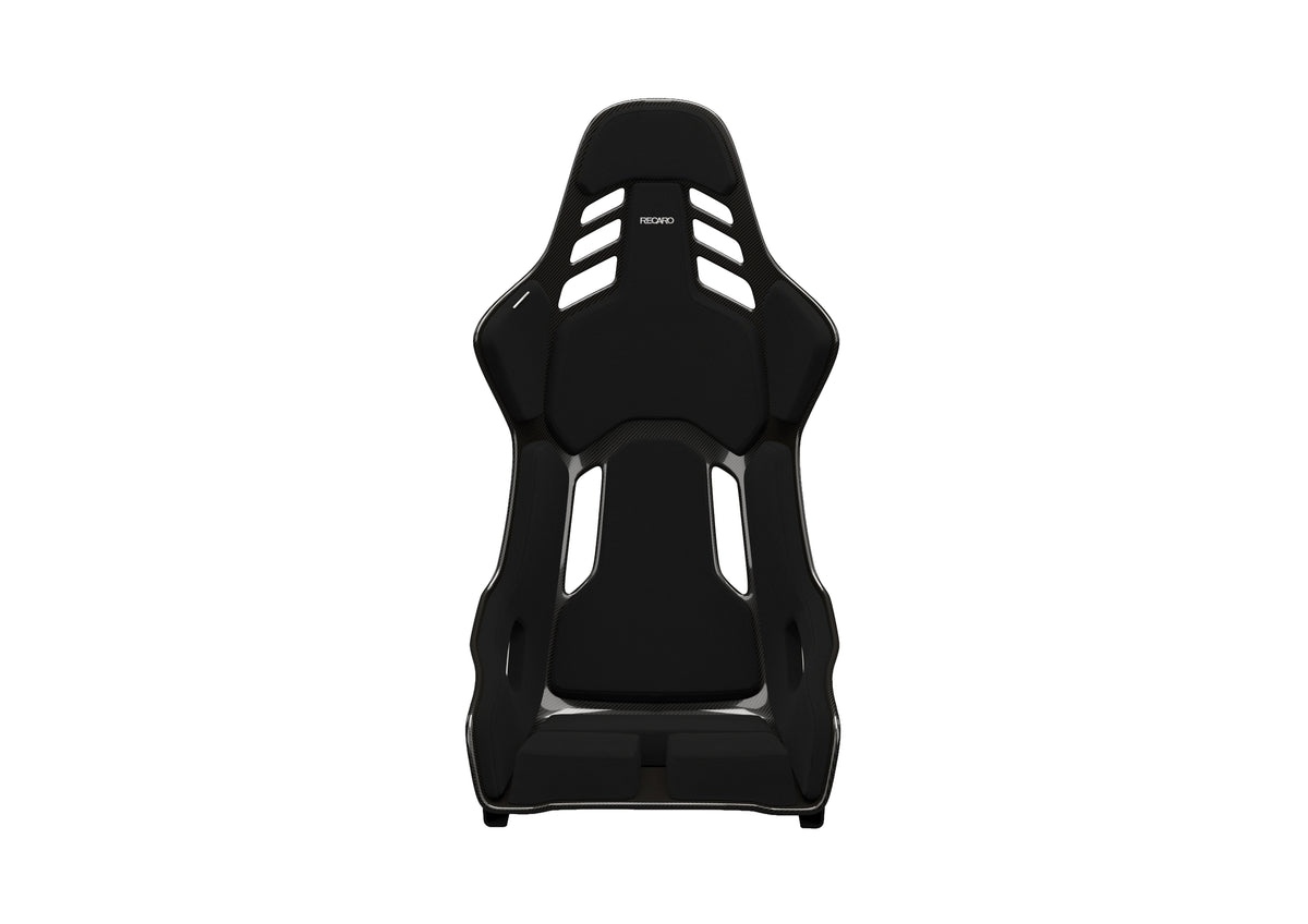 RECARO Podium CF in Perlon velour black, angled view