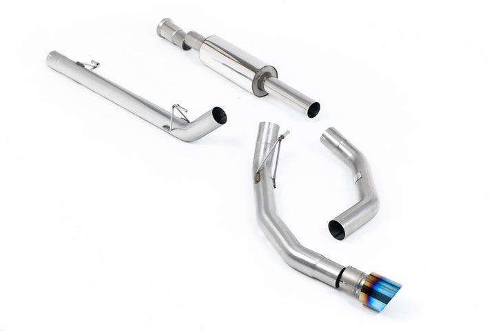 Ford F150 5.0 V8 Supercrew - Road+ Cat-Back with Single Burnt/Blue Titanium Tip