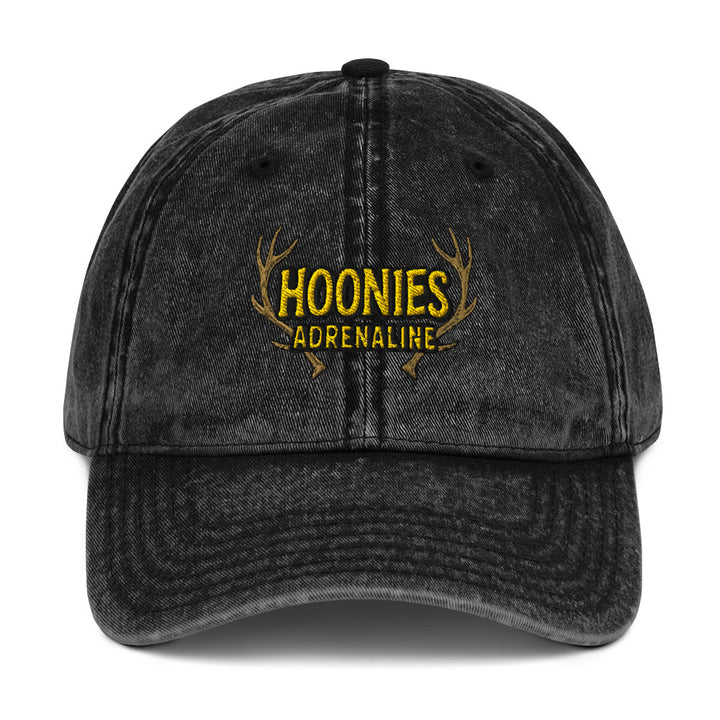 Hoonies Adrenaline Vintage Cotton Twill Cap - "Stock" Logo Merch Hat