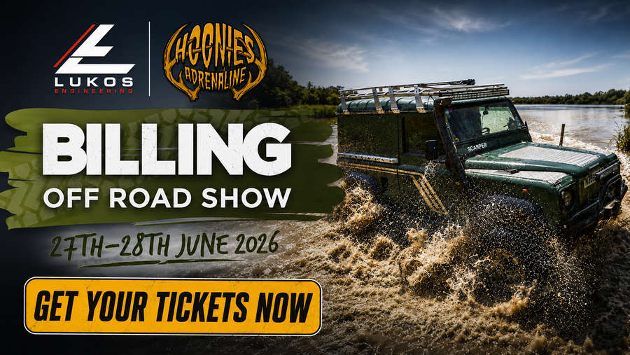 Hoonies Adrenaline and Lukos Engineering Billing Off Road Show poster