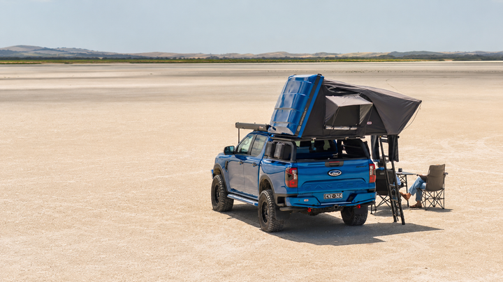 Roof top tents for faster touring stops and raised sleeping setups