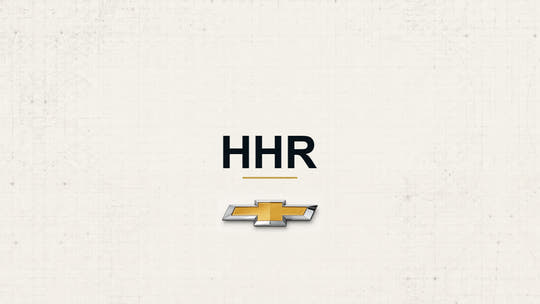 Chevrolet HHR model name with Chevrolet logo on a pale technical background