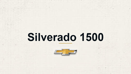 Chevrolet Silverado 1500 model name with Chevrolet logo on a pale technical background
