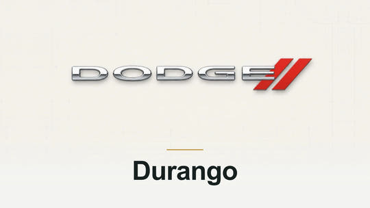 Dodge logo and Durango model name on a pale technical background