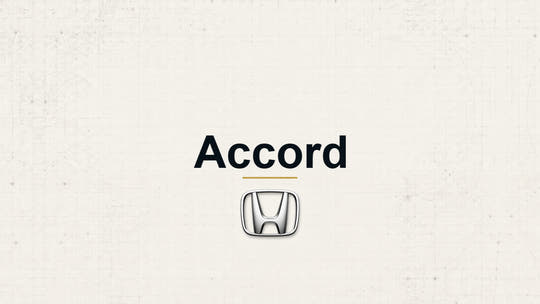 Honda Accord model name with Honda logo on a pale technical background