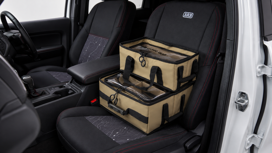 Interior storage for touring, tools, recovery gear and daily organisation