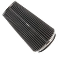 Ramair PRORAM Pleated Cone Air Filter (Alloy Neck) - 76mm External | PR-CC-196-VS-76-BK