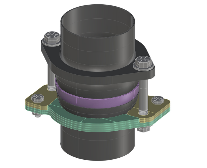 Kooks 3-inch TORCA to Old-Style Ball Adapter Kit | 7107-ADAPTOR-KIT