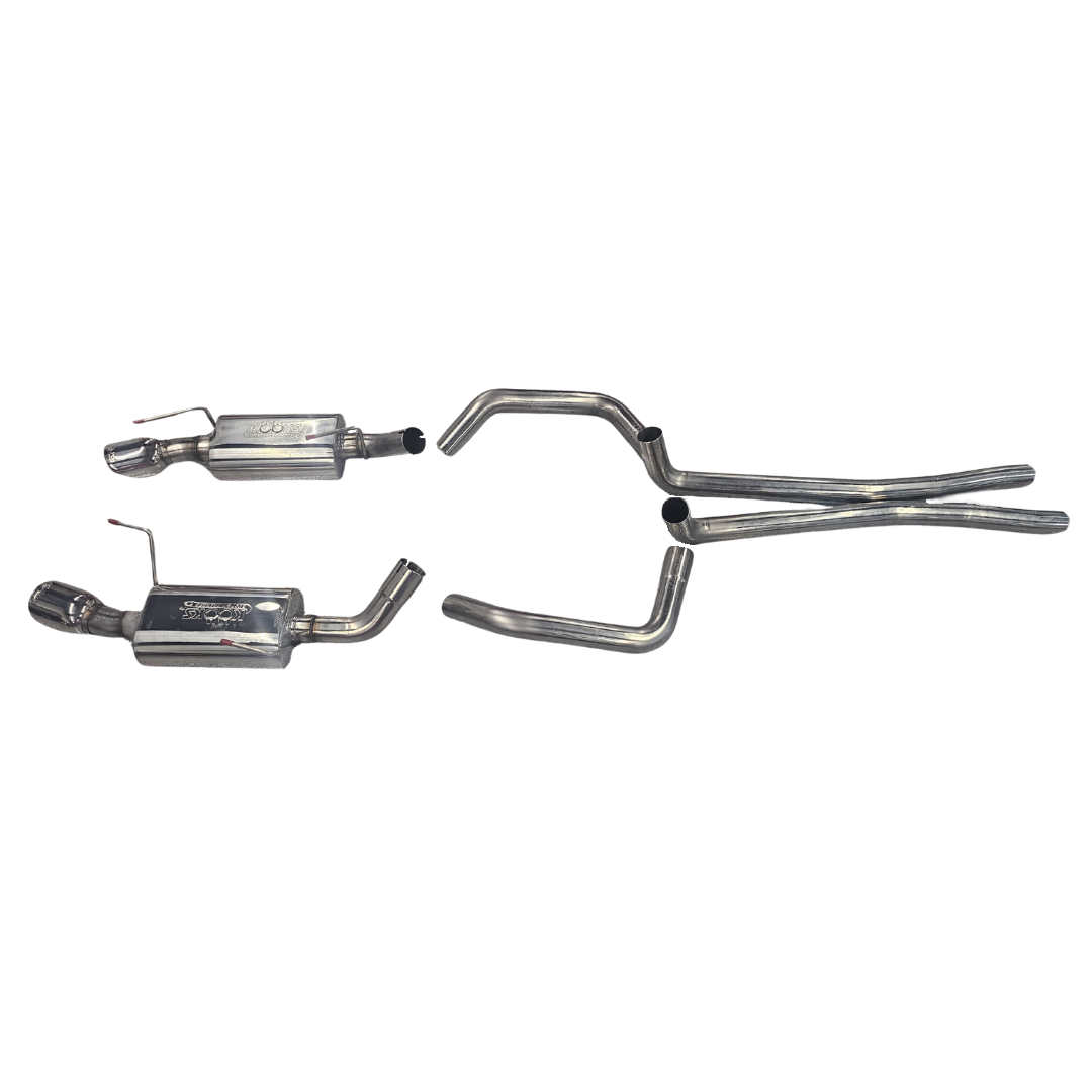 Kooks 05-09 Mustang GT/07-09 GT500. 2-1/2" SS Cat-Back Exhaust w/ Oval Mufflers