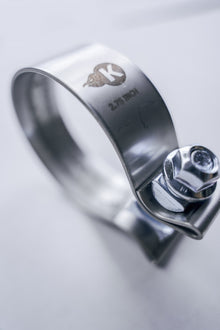 Kooks 2-3/4" Stainless Steel Band Clamp for Notched Slip Joint Connections.