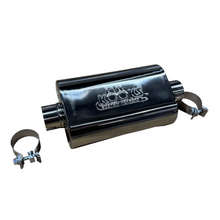 Kooks 2-1/2" Oval Clamp In Muffler 12" Long Body . Polished Stainless Steel.