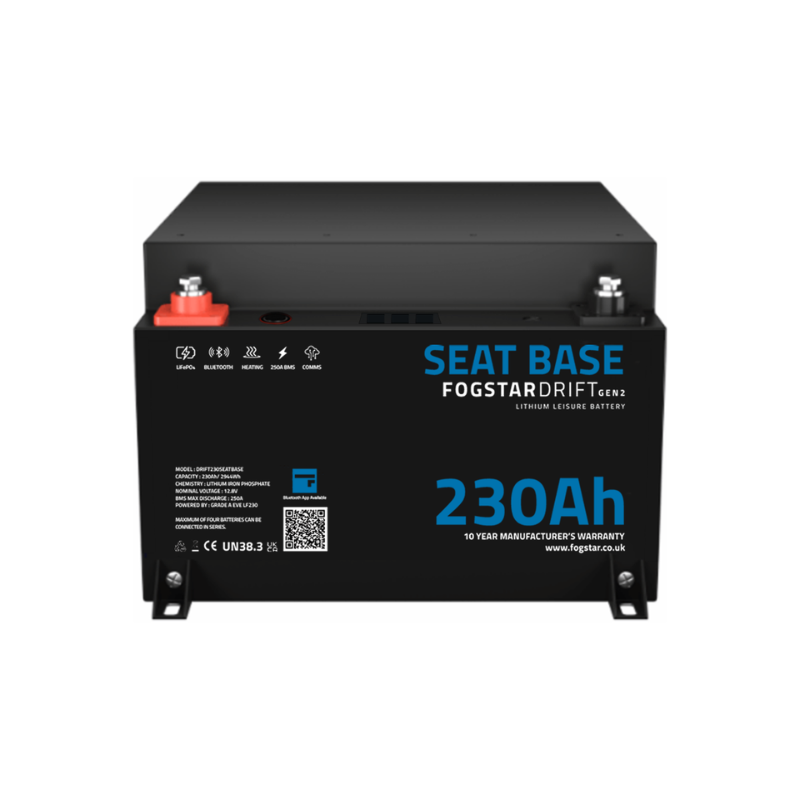Fogstar Drift Gen2 12V 230Ah Seat Base LiFePO4 Leisure Battery