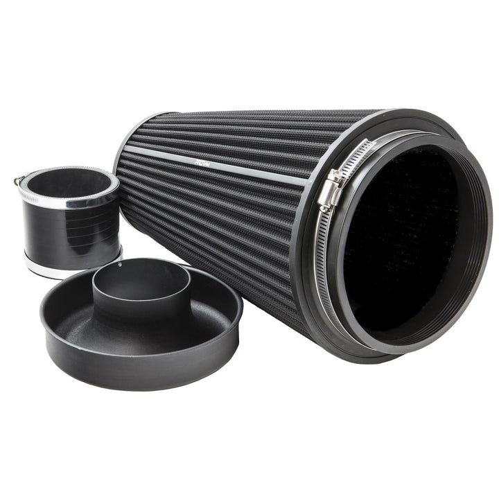 Ramair PRORAM Pleated Cone Air Filter (Alloy Neck) - 102mm External | PR-CC-196-VS-102-BK-KIT